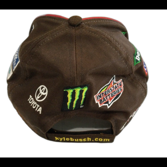 Chase Authentics Cap Hat Unisex Adjustable Yellow Kyle Busch Joe Gibbs Racing - Picture 4 of 8